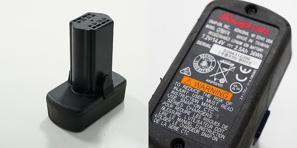 実際に弊社で買取させて頂いたSnap-on/スナップオン CDR861O 14.4V 3/8 コードレス 電動ドリル 動作確認済みの画像 8枚目