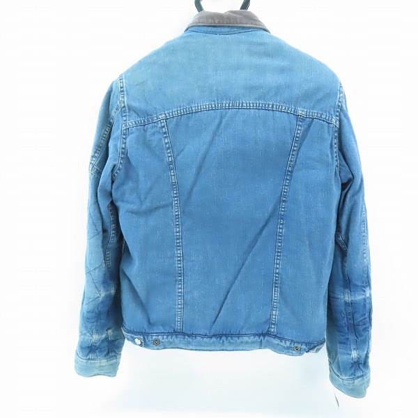実際に弊社で買取させて頂いたBLUE BLUE/ブルーブルー 裏ボア/襟コーデュロイ デニムジャケット /2の画像 1枚目