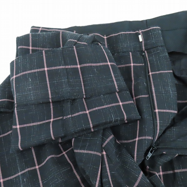 実際に弊社で買取させて頂いたWACKO MARIA×DORMEUIL/ワコマリア×ドーメル チェック柄スラックスパンツ Sの画像 5枚目