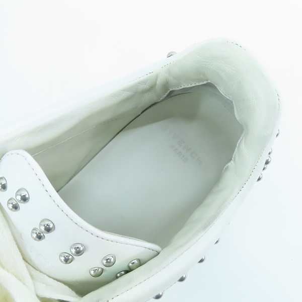 実際に弊社で買取させて頂いたGIVENCHY/ジバンシィ TYSON LOW タイソン ロー スタッズスニーカー/42の画像 4枚目