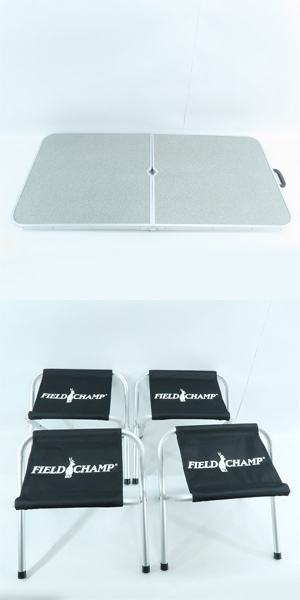 実際に弊社で買取させて頂いたFIELD CHAMP/フィールドチャンプ アルミテーブル＆チェアセット 72399の画像 6枚目