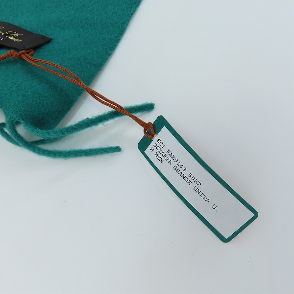 実際に弊社で買取させて頂いたLoro Piana/ロロピアーナ カシミヤ 100% マフラー イタリア製 グリーンの画像 4枚目
