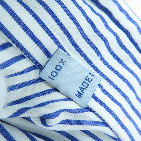 実際に弊社で買取させて頂いたBrioni/ブリオーニ コットン ブルーストライプ 長袖 ボタンシャツ/43の画像 3枚目