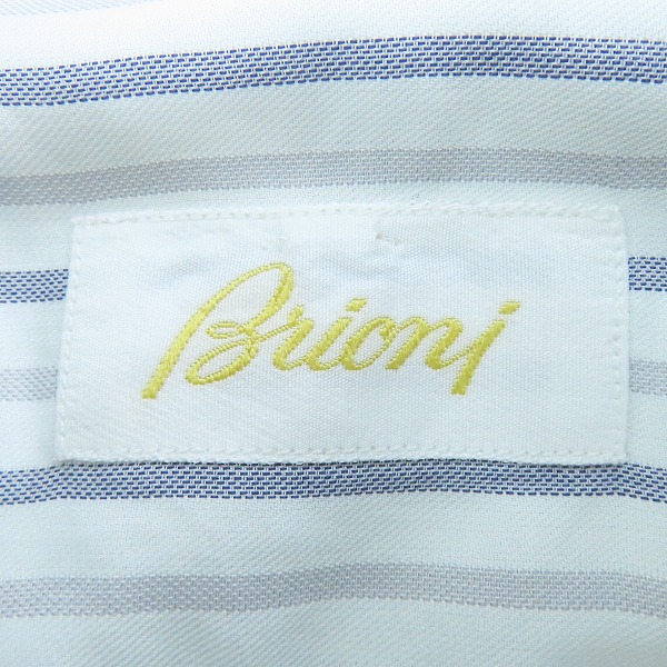 実際に弊社で買取させて頂いたBrioni/ブリオーニ コットン 長袖 ボタンシャツ/Ⅴの画像 2枚目