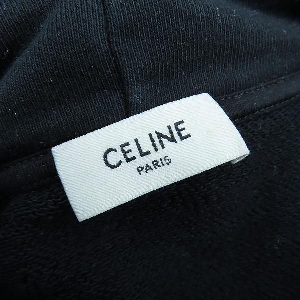 実際に弊社で買取させて頂いた【JPタグ】CELINE/セリーヌ  21AW ドローコード ルーズスウェットフーディ 2Y468670Q/Sの画像 2枚目