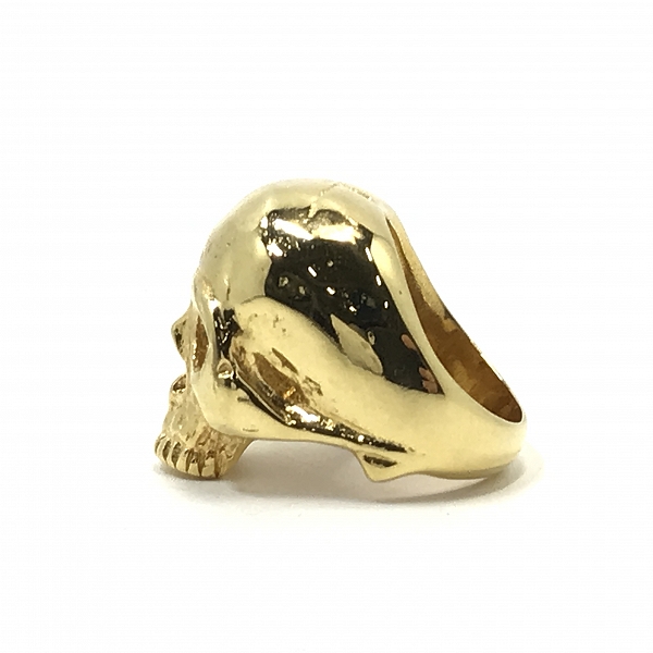 実際に弊社で買取させて頂いたmastermind JAPAN/マスターマインドジャパン ゴールドメッキ スカル リング 10号の画像 2枚目