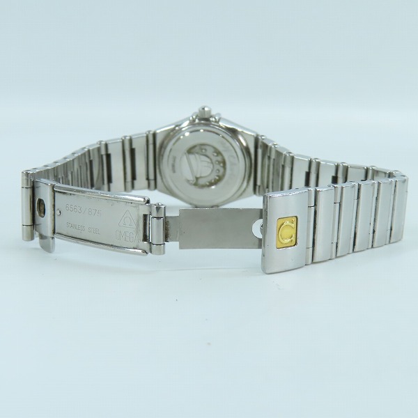 実際に弊社で買取させて頂いたOMEGA/オメガ コンステレーション マイチョイス クオーツ SS シェル/ピンク文字番の画像 3枚目