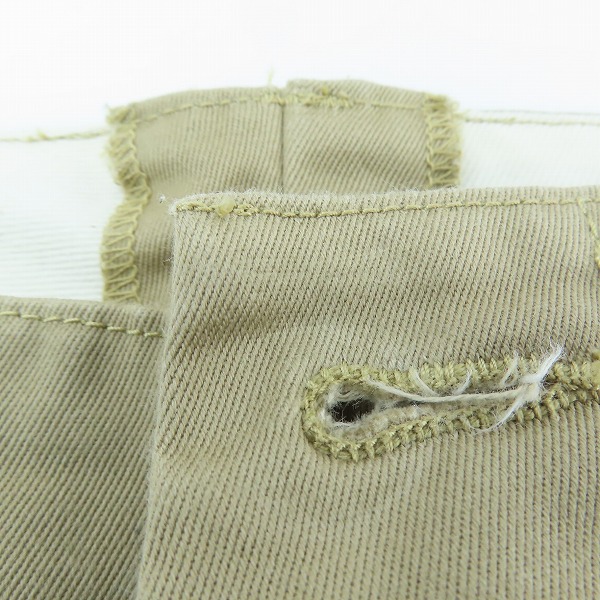 実際に弊社で買取させて頂いたBUZZ RICKSON'S/バズリクソンズ 1942年モデル アーリーミリタリー チノパンツ M43035/W30の画像 7枚目