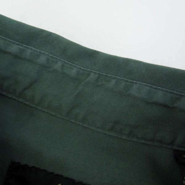 実際に弊社で買取させて頂いたBelstaff/ベルスタッフ 胸ポケット 長袖シャツ グリーン/Mの画像 7枚目