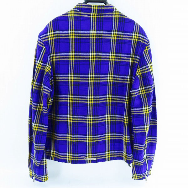 実際に弊社で買取させて頂いた【JPタグ】CHROME HEARTS/クロムハーツ イージーライダースジャケット マサイチェック Sの画像 1枚目