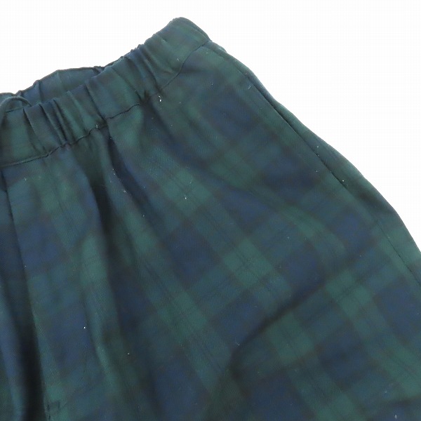実際に弊社で買取させて頂いたBLACK COMME des GARCONS/ブラックコムデギャルソン チェック サルエル パンツ 1H-P013/AD2021/Sの画像 7枚目