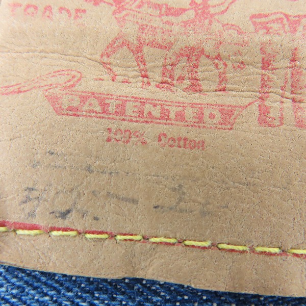 実際に弊社で買取させて頂いたLEVI'S/リーバイス ヴィンテージ 70s頃 501 刻印16/点々/紙パッチ/セルビッジ/シングルステッチ デニムパンツの画像 3枚目