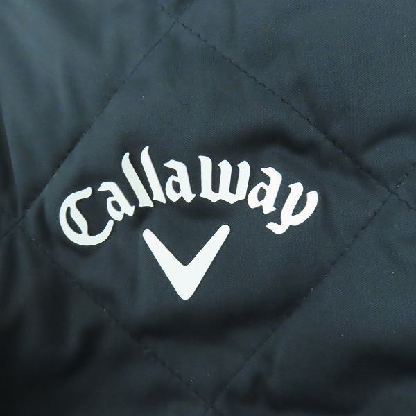 実際に弊社で買取させて頂いた【未使用】Callaway/キャロウェイ ゴルフウェア 中綿 クルーネックブルゾン/ブラック/241-0215508/LLの画像 4枚目