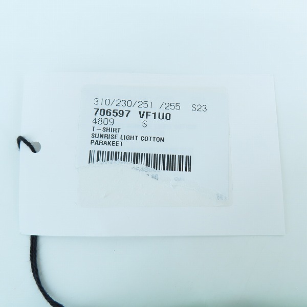 実際に弊社で買取させて頂いた【未使用】BOTTEGA VENETA/ボッテガヴェネタ 22AW Vステッチデザインクルーネック長袖Tシャツ 706597/Sの画像 9枚目