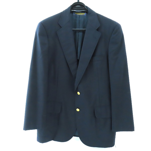 実際に弊社で買取させて頂いたBROOKS BROTHERS/ブルックスブラザーズ 2釦 紺ブレザー 金ボタン テーラードジャケット/A6