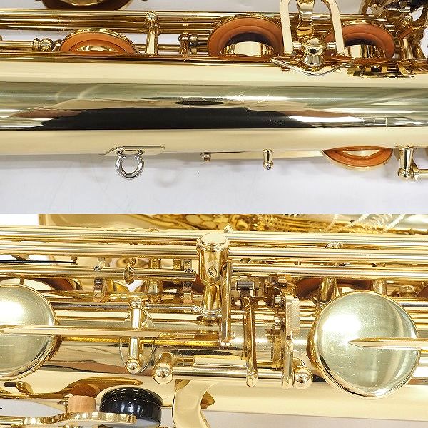 実際に弊社で買取させて頂いた★YAMAHA/ヤマハ YBS-62II/YBS62-2 バリトンサックス 彫刻有り ゴールド ハードケース付の画像 6枚目