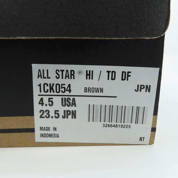 実際に弊社で買取させて頂いた【未使用】CONVERSE×Disney/コンバース×ディズニー Duffy ALL STAR HI/ダッフィー オールスター/1CK054/23.5の画像 7枚目