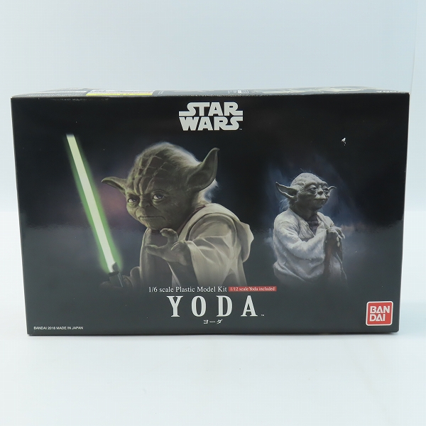実際に弊社で買取させて頂いた【未組立】BANDAI/バンダイ STAR WARS/スターウォーズ 1/6 YODA/ヨーダ 1/12スケール付属/プラモデル