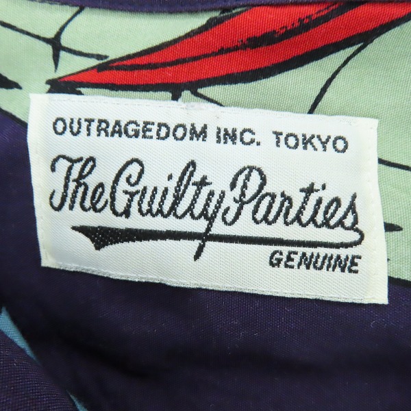 実際に弊社で買取させて頂いたWACKO MARIA/ワコマリア 21AW 百花図 HAWAIAN SHIRTS 長袖シャツ/Lの画像 2枚目