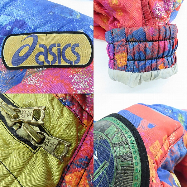 実際に弊社で買取させて頂いたasics/アシックス ビンテージ 日本代表 スキーウェア 中綿ジャケット/Sの画像 8枚目