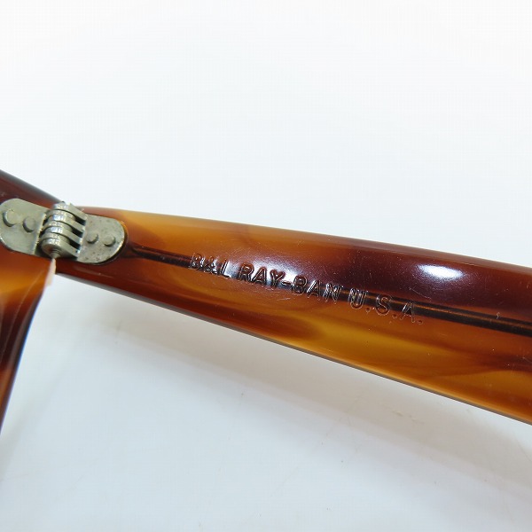 実際に弊社で買取させて頂いたRay-Ban/レイバン B&L/ボシュロム社製 WAYFARER ウェイファーラー サングラス ブラウンの画像 4枚目