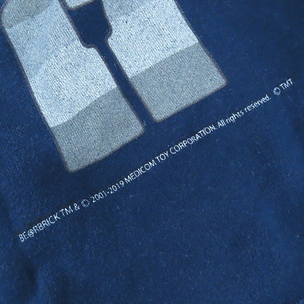 実際に弊社で買取させて頂いたTMT×BE＠RBRICK/ティーエムティー×ベアブリック コットン パーカー ブルー TSW-F19BA03/Sの画像 6枚目