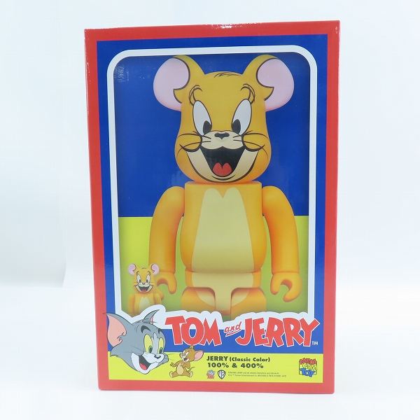 実際に弊社で買取させて頂いた【未開封】MEDICOM TOY/メディコムトイ BE@RBRICK/ベアブリック トムとジェリー ジェリー クラシックカラー 400%＆100%