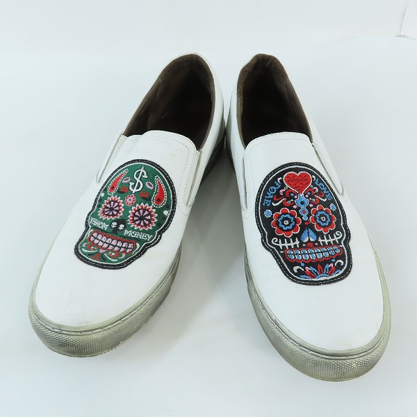 実際に弊社で買取させて頂いたHYDROGEN /ハイドロゲン メキシカンスカル スリッポン ホワイト/44