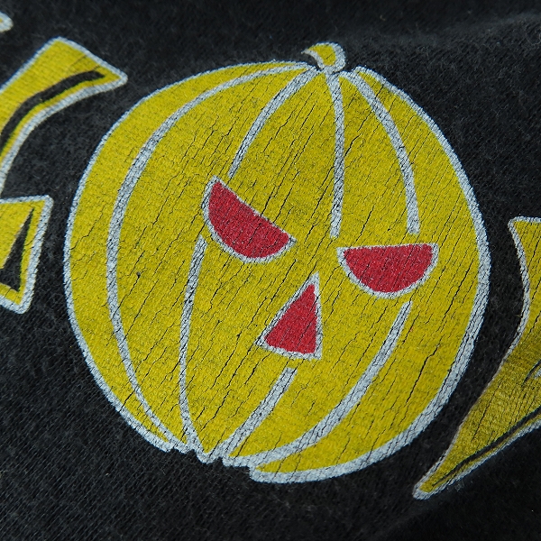 実際に弊社で買取させて頂いたHELLOWEEN/ハロウィン  80'  Pumpkins Fly Free Tour 1988/89 ヴィンテージTシャツ の画像 5枚目
