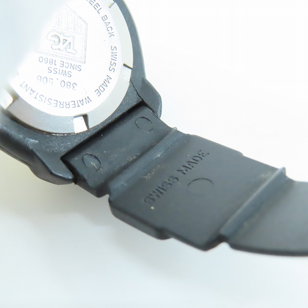 実際に弊社で買取させて頂いたTAG HEUER/タグホイヤー フォーミュラ1 ラバーベルト 腕時計 380.508 【動作未確認】の画像 6枚目