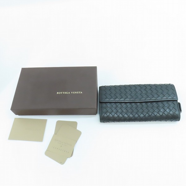 実際に弊社で買取させて頂いたBOTTEGA VENETA/ボッテガヴェネタ イントレチャート ウォレット/長財布の画像 9枚目