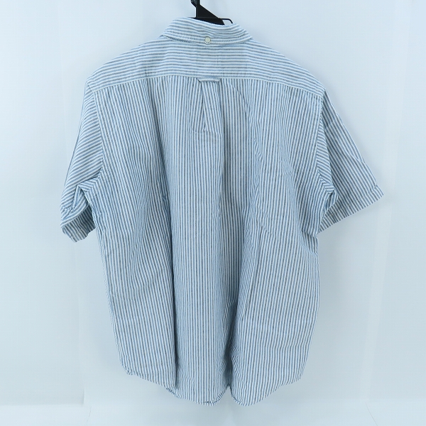 実際に弊社で買取させて頂いたEVISU/エヴィス ストライプ柄 ハーフボタン 半袖シャツ /44の画像 1枚目