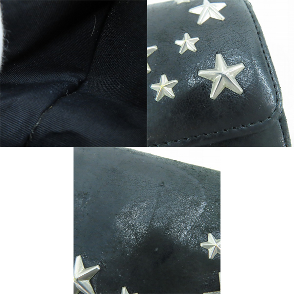 実際に弊社で買取させて頂いたJIMMY CHOO/ジミーチュウ スタースタッズ 二つ折り長財布の画像 8枚目