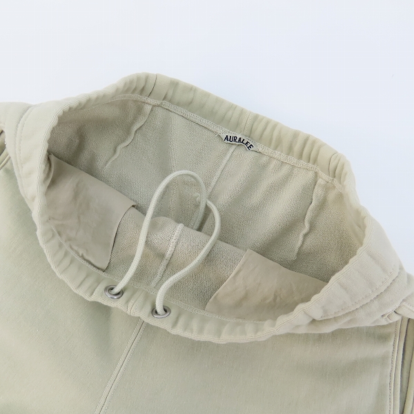 実際に弊社で買取させて頂いたAURALEE/オーラリー 19AW BAGGY SWEAT PANTS/バギースウェットパンツ A9AP03SM/4の画像 2枚目