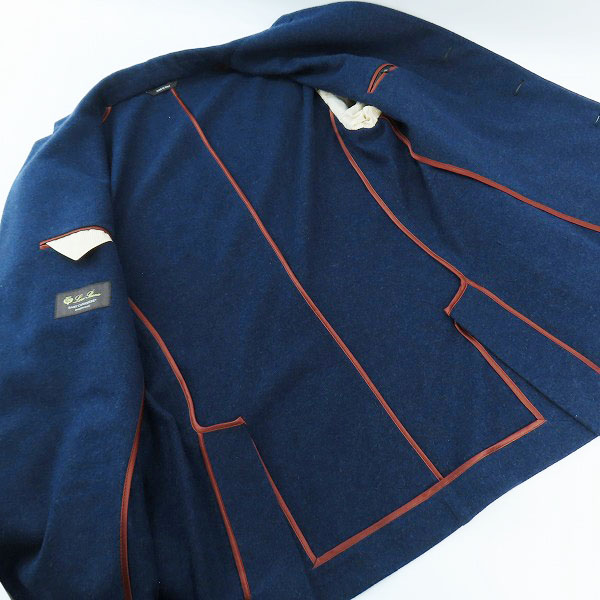 実際に弊社で買取させて頂いたLoro Piana/ロロピアーナ ベビーカシミヤ100％ ジャケット/50の画像 7枚目