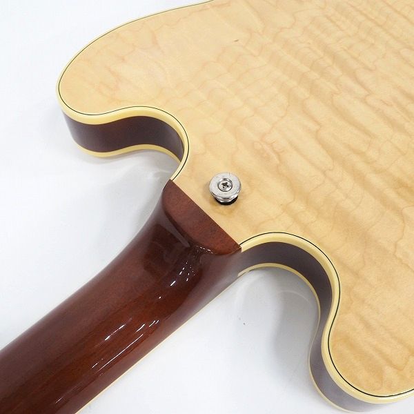 実際に弊社で買取させて頂いた★FUJIGEN/FGN/フジゲン Masterfield MSA-SP NAT セミアコ エレキギター ハードケース付の画像 8枚目