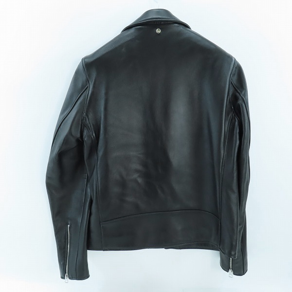 実際に弊社で買取させて頂いたSCHOTT/ショット 228US LAMB RIDERS JACKET/ラム レザー ダブル ライダースジャケット 7525/38の画像 1枚目
