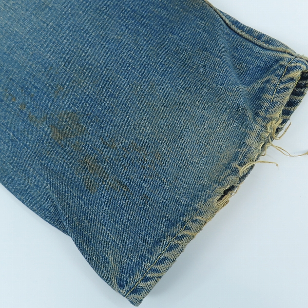 実際に弊社で買取させて頂いた【難有り】Levi's/リーバイス 501 ヴィンテージ 刻印6 スモールe ボタンフライ デニムパンツの画像 8枚目