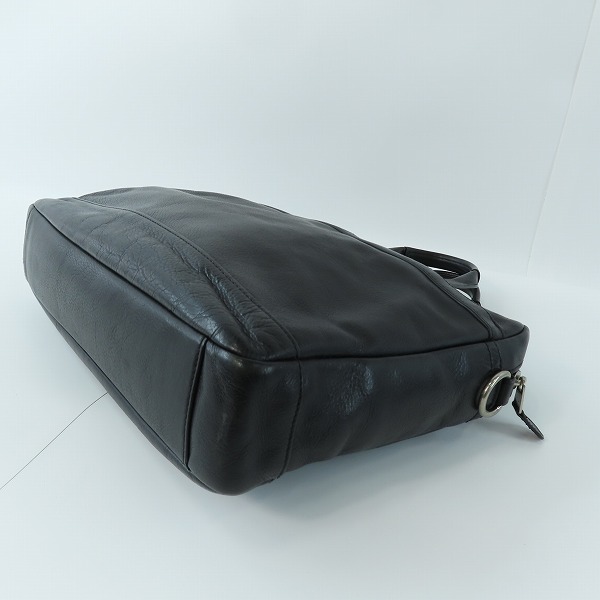 実際に弊社で買取させて頂いたCOACH/コーチ レザー ブリーフケース ブラックの画像 2枚目