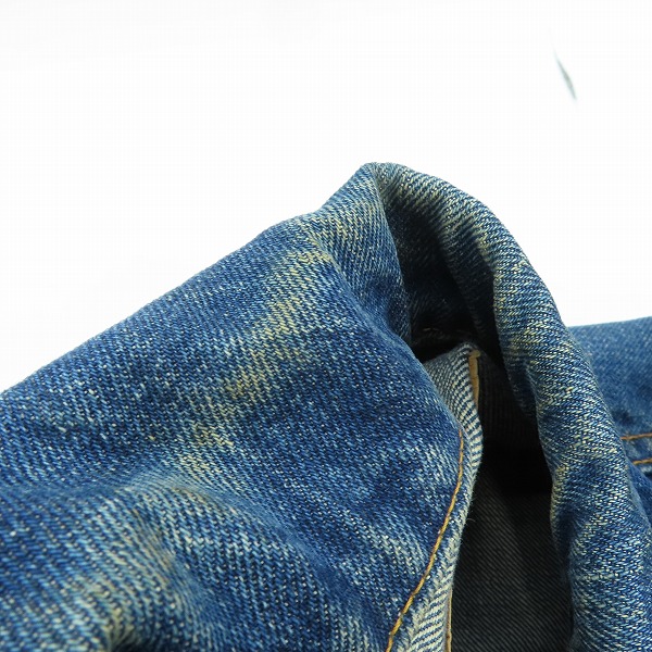 実際に弊社で買取させて頂いたLEVI'S/リーバイス ヴィンテージ 70505 ビッグE 不均等V 刻印526 デニムジャケットの画像 9枚目