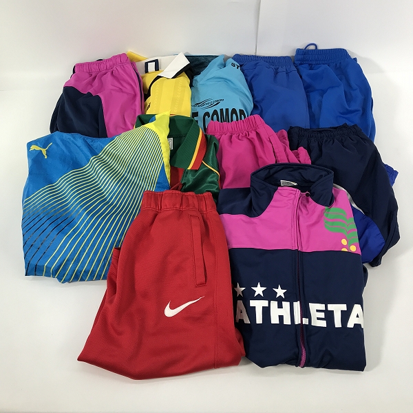 実際に弊社で買取させて頂いた【おまとめ】ナイキ/プーマ/アスレタ 等 パンツ/スポーツウエア/ジップアップジャケット 他