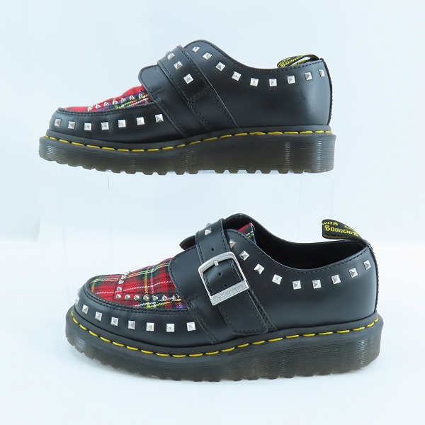 実際に弊社で買取させて頂いたDr.Martens/ドクターマーチン スタッズ チェック ローカット UK5の画像 3枚目
