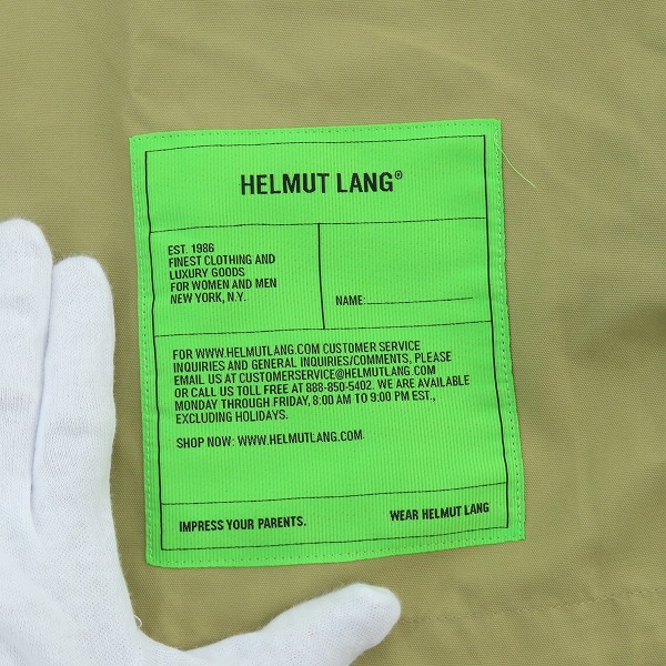 実際に弊社で買取させて頂いたHelmut Lang/ヘルムートラング Logo Patch Zip Shirt ロゴパッチジップ半袖シャツ HLM61505 M04HM501/Lの画像 5枚目