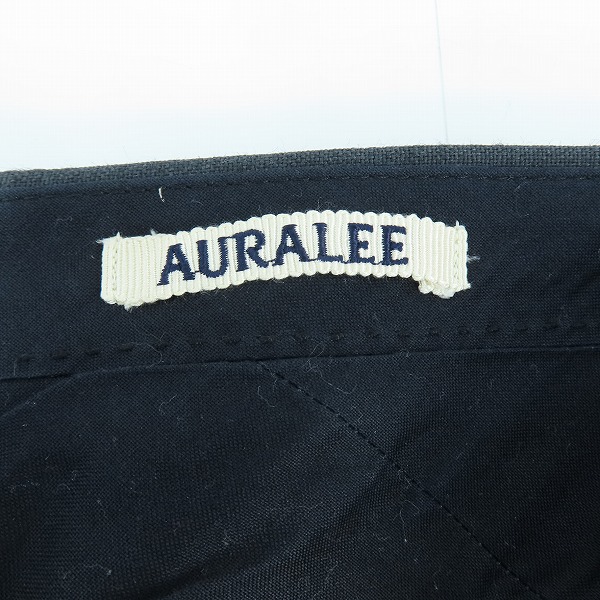 実際に弊社で買取させて頂いたAURALEE/オーラリー BLUEFACED WOOL WIDE SLACKS/スラックスパンツ A20AP03BH/4の画像 3枚目