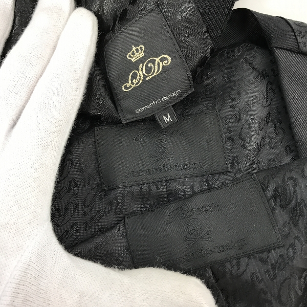 実際に弊社で買取させて頂いた【おまとめ】Roen×semantic design/ロエン×セマンティックデザイン スカルスワロメタル 等 ジレベストの画像 2枚目