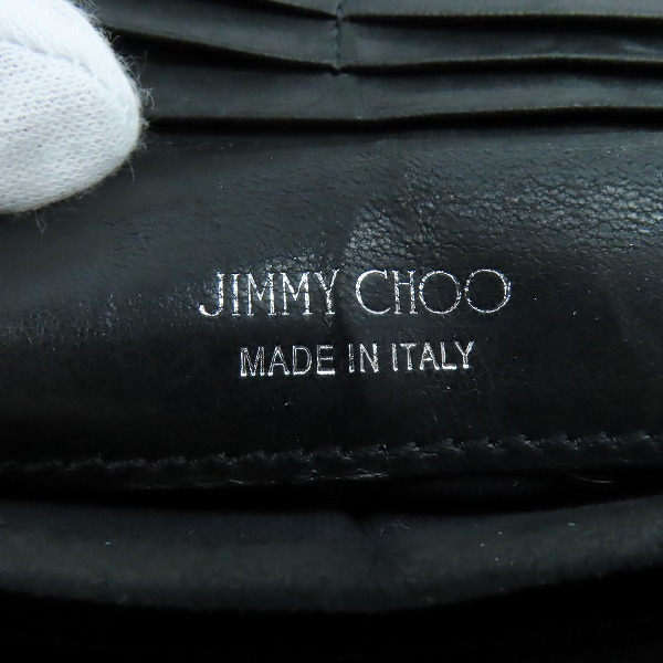実際に弊社で買取させて頂いたJIMMY CHOO/ジミーチュウ スタースタッズ 二つ折り長財布の画像 4枚目