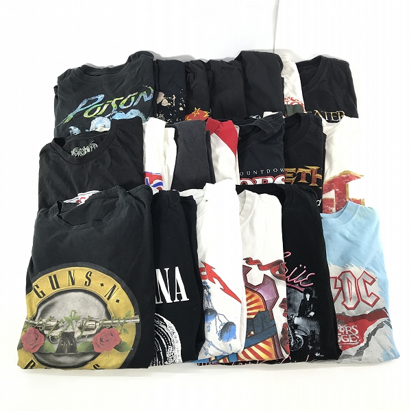 実際に弊社で買取させて頂いた【おまとめ】Guns N Roses/ガンズ・アンド・ローゼズ NIRVANA/ニルバーナ METALLICA/メタリカ 他 バンドTシャツ 