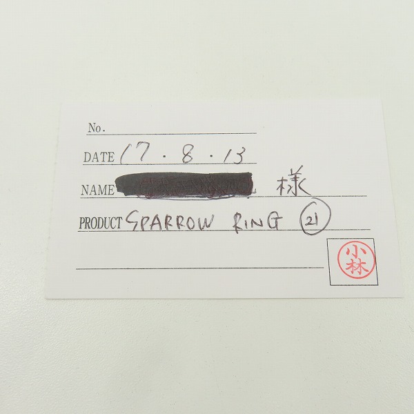 実際に弊社で買取させて頂いた【ギャラ付】LONE ONES/ロンワンズ Sparrow Ring/スパロウリング/19.5-21号の画像 8枚目