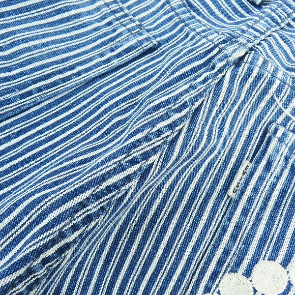 実際に弊社で買取させて頂いたEVISU/エヴィス ドットカモメ ストライプパンツ 2005/33×34の画像 9枚目