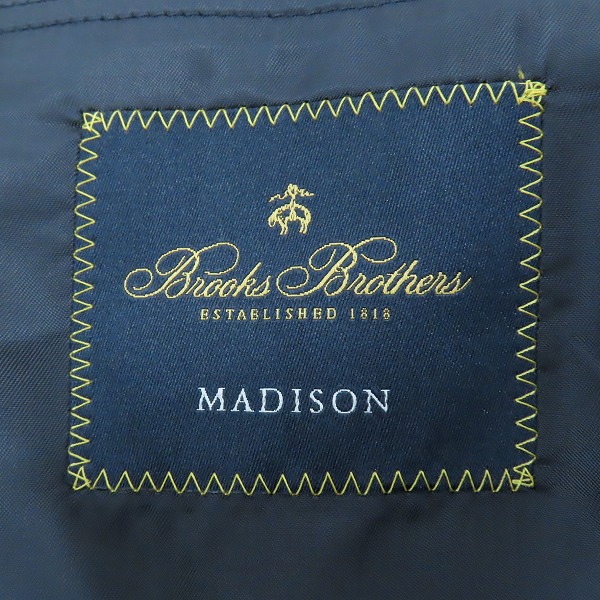 実際に弊社で買取させて頂いたBrooks brothers/ブルックスブラザーズ MADISON/マディソン テーラードジャケット ブラック/40SHTの画像 2枚目